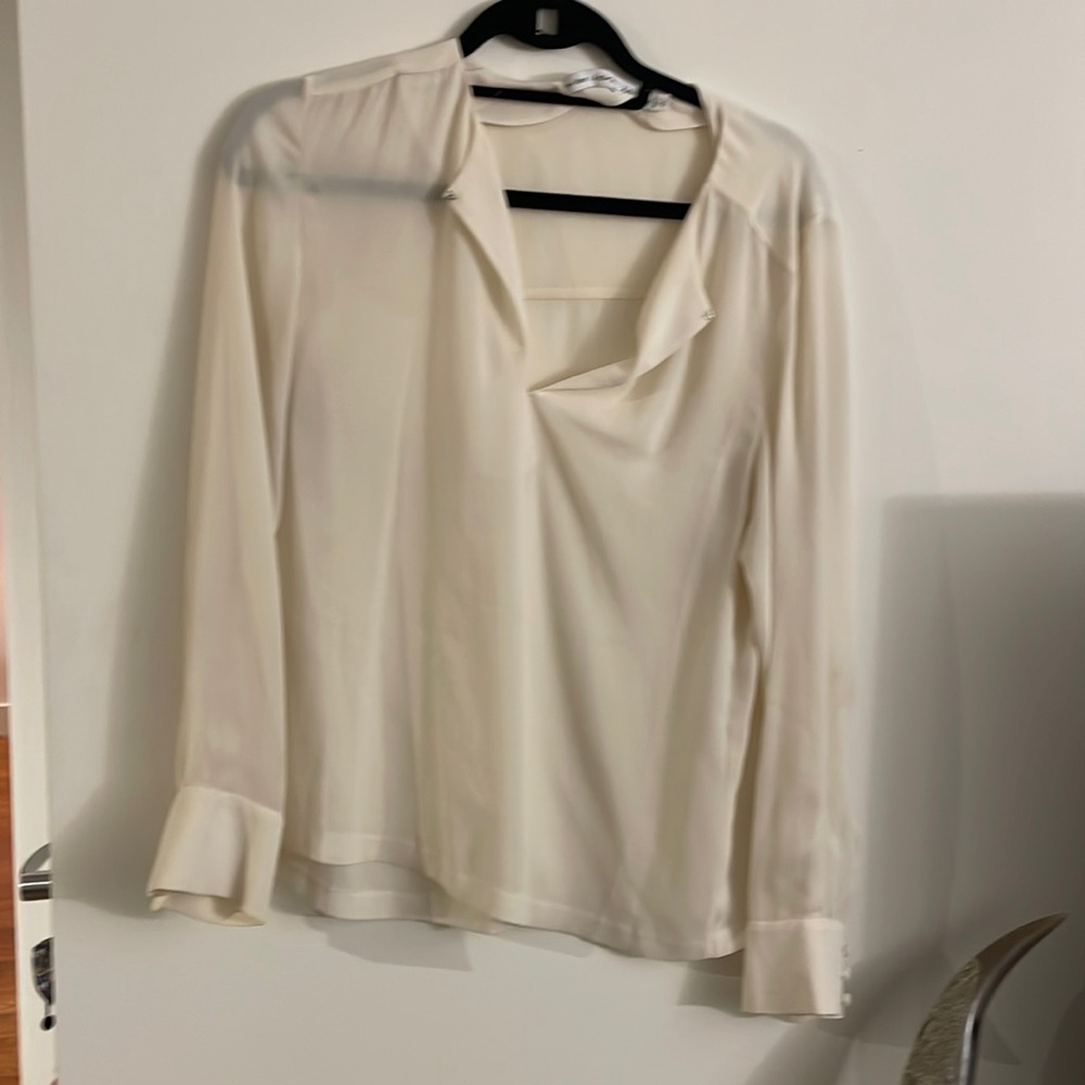 & other stories cream blouse